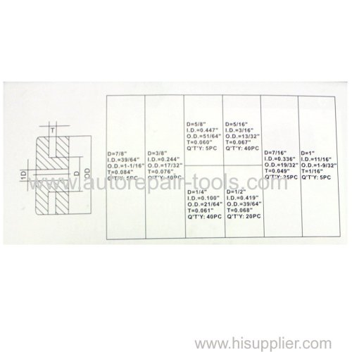 180 pc-grommet sortiment